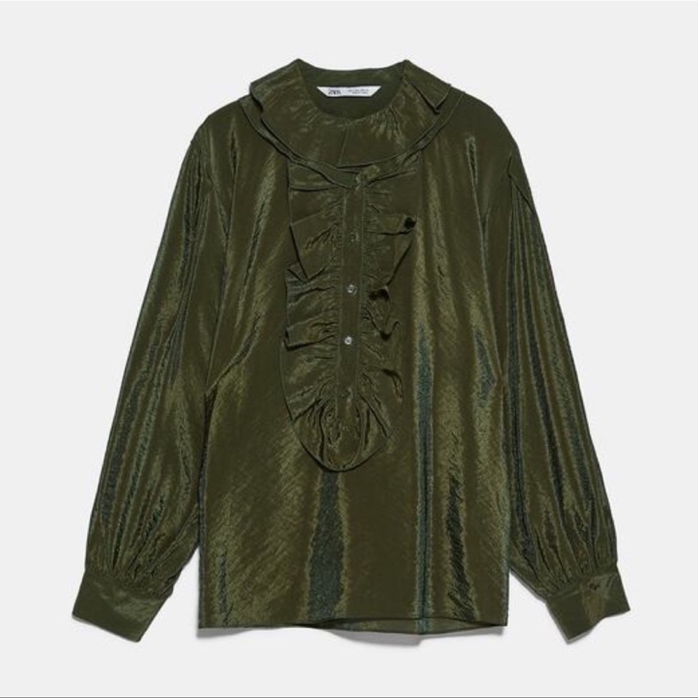 Zara Ruffled Shirt - Picture 4 of 12